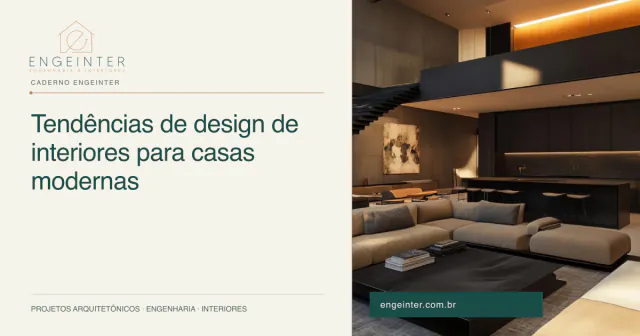 Tendências de design de interiores para casas modernas